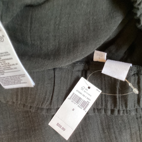 NWT GAP Gauze Pull-On Pants* 100% cotton* Black* Small - Picture 6 of 6